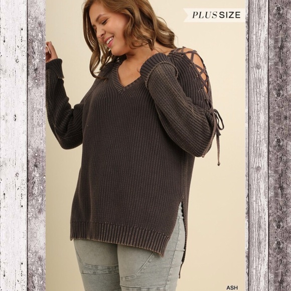 plus size black sweater